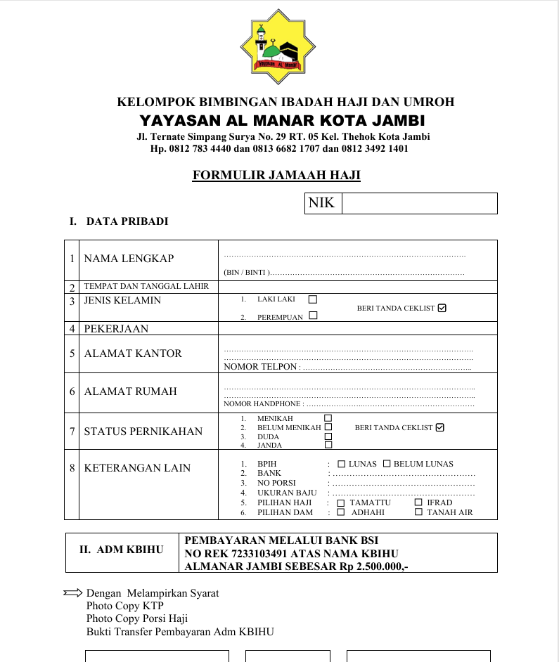 Brosur KBIHU ALMANAR 2027